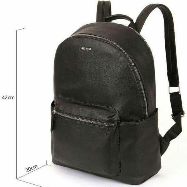 nine west black backpack