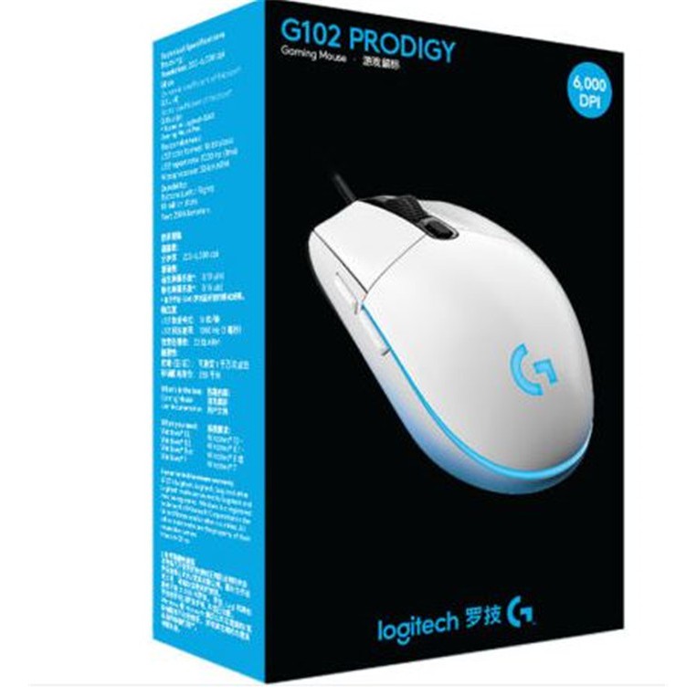 Original Logitech G102 PRODIGY Gaming Optical Mouse 6,000DPI LED Customizing