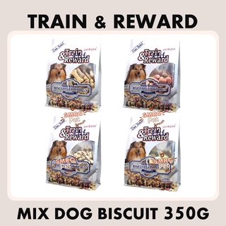 Train & Reward Mix Dog Biscuit 350g Mix Crunchy Biscuit Mix Mini Stuffed Biscuit Mix Sandwich Bones