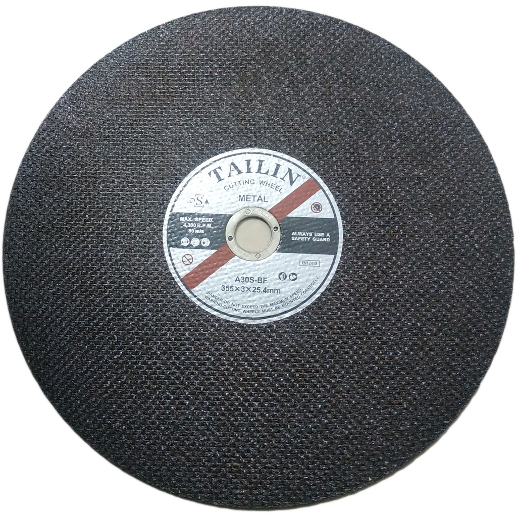TAILIN CUTTING DISC 14" ( 355MM X 3MM X 25.4MM ) CUTT OFF WHEEL ( A30S