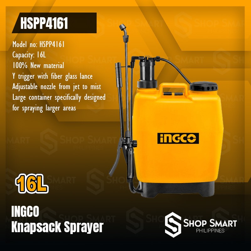 INGCO Knapsack Sprayer (HSPP4161) | Shopee Philippines