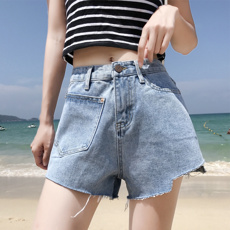 cropped short jeans