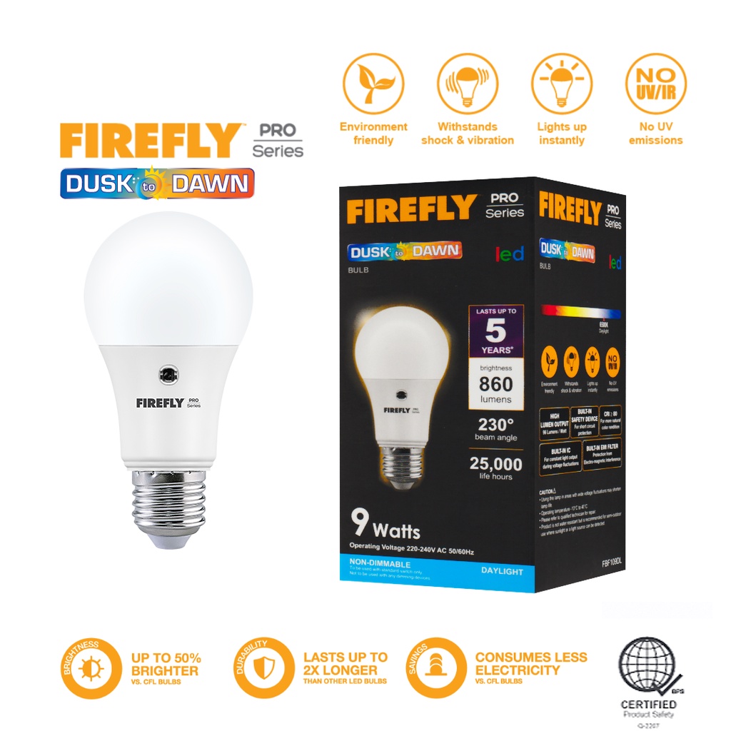 9W DL Firefly Pro Series Dusk to Dawn Light Emitting Diode LED 9 watts ...