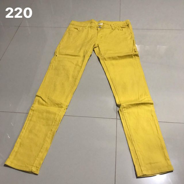 jeans yellow