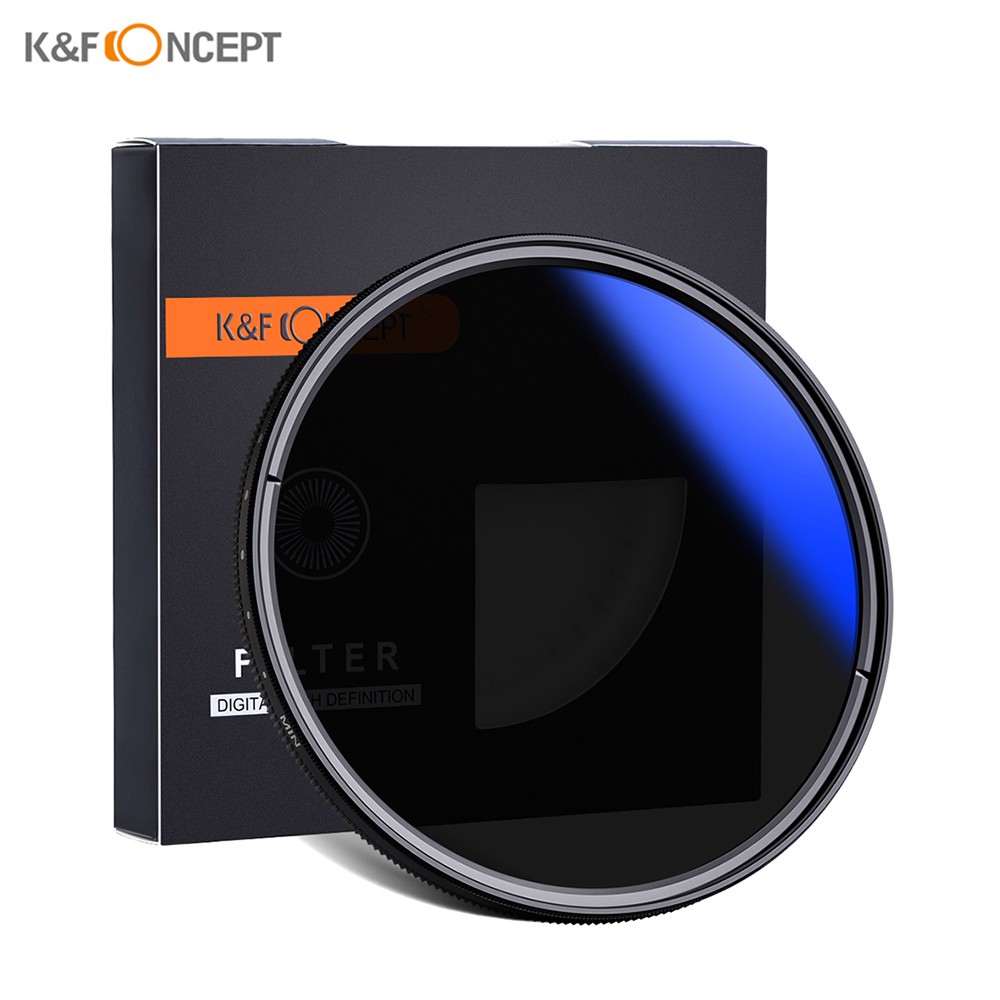 K&F CONCEPT 82mm 77mm 72mm 67mm 62mm Ultrathin Variable ND Filter ND2
