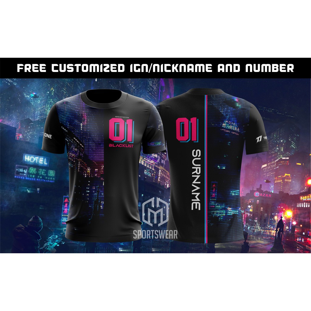 Blacklist International Esports Jersey Black 7 7 Sale Shopee Philippines