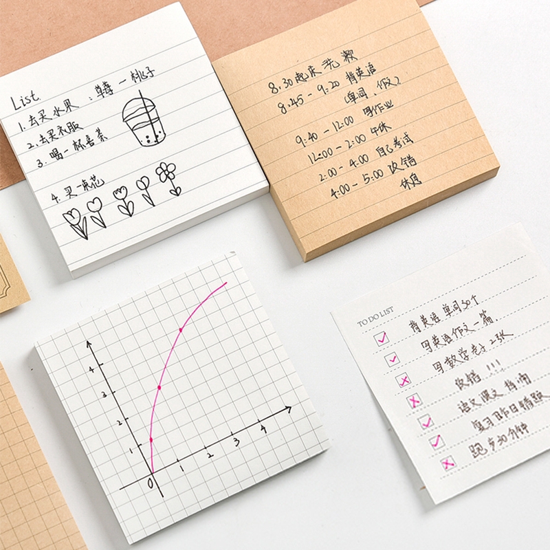 80 Sheets Simple Sticky Note Book Guest Book Small Notepad Sticky Notes