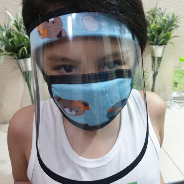 FACE SHIELD WITH FOAM AND MASK FOR KIDS | Shopee Philippines