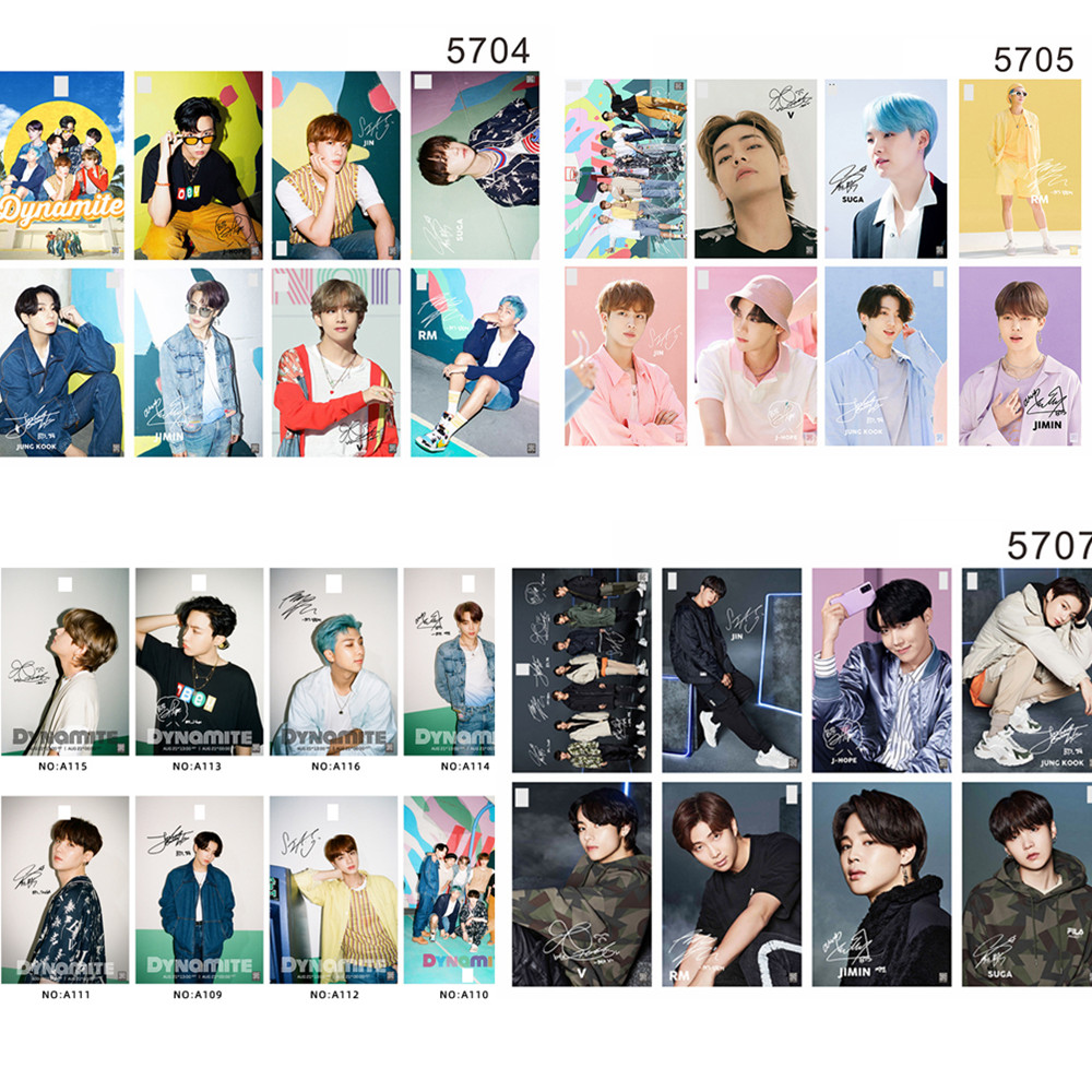 BTS 1set/8Pcs Poster Korean Wallpaper K