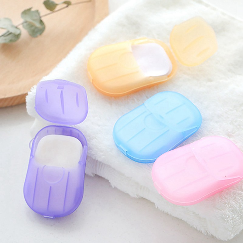 20-PACK Portable Hand Wash Bath Soap Tablets Toilet Paper Travel Goods ...