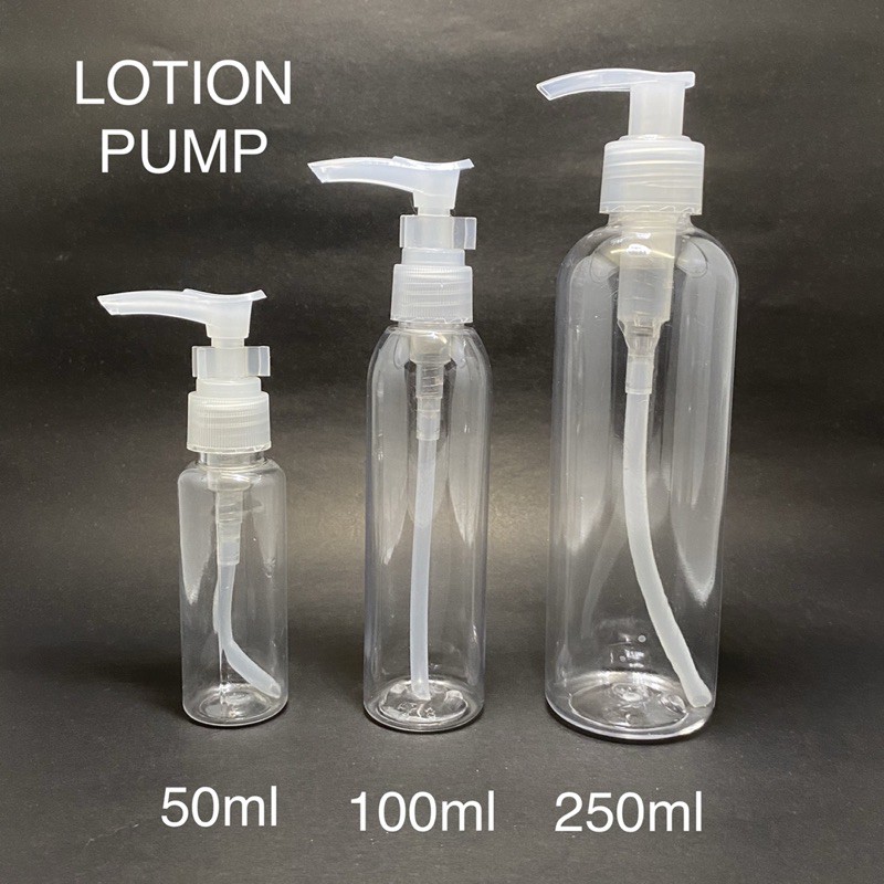 plastic travel lotion bottle