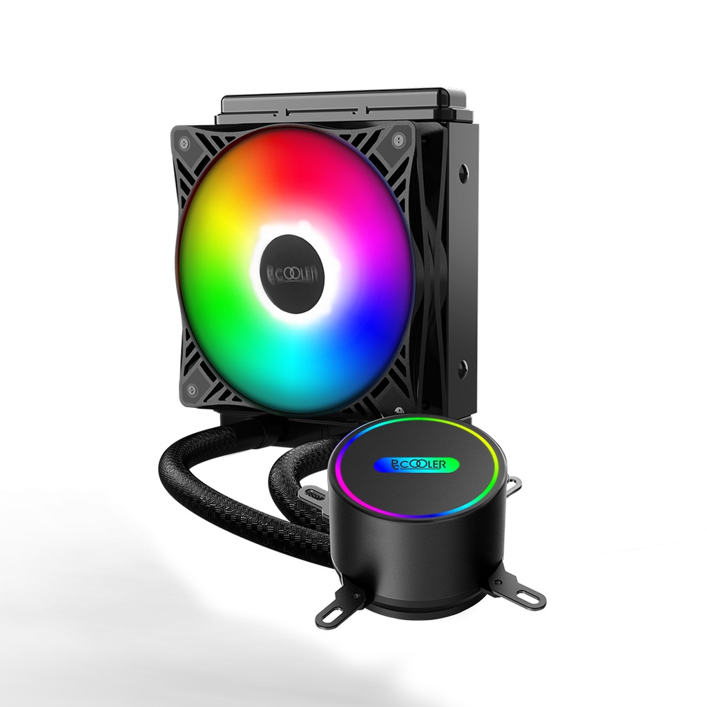 PCCOOLER GI-CL120VC RGB Liquid CPU Cooler Processor Heatsink | Shopee ...