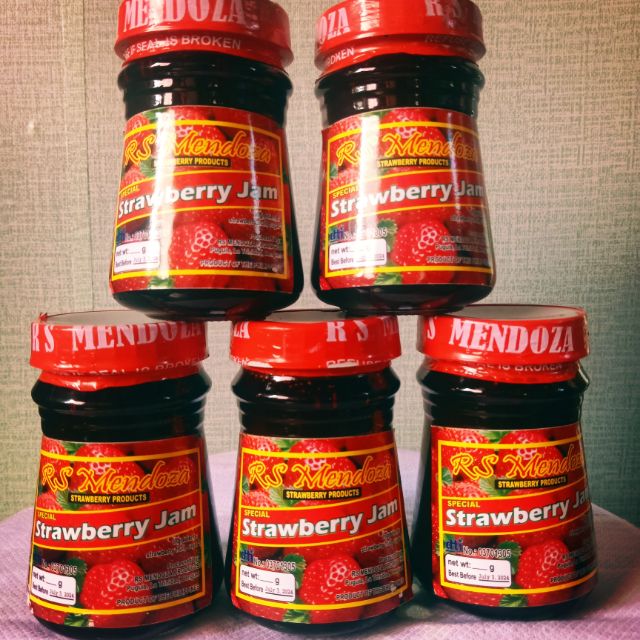 Strawberry Jam/Preserve 8/12oz made from baguio city Shopee Philippines