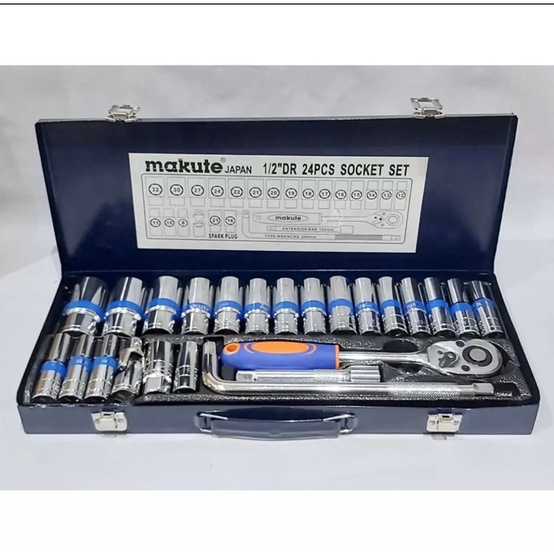 ORIGINAL MAKUTE JAPAN 1/2DR Deep Socket Wrench Set (8mm32mm) Shopee Philippines