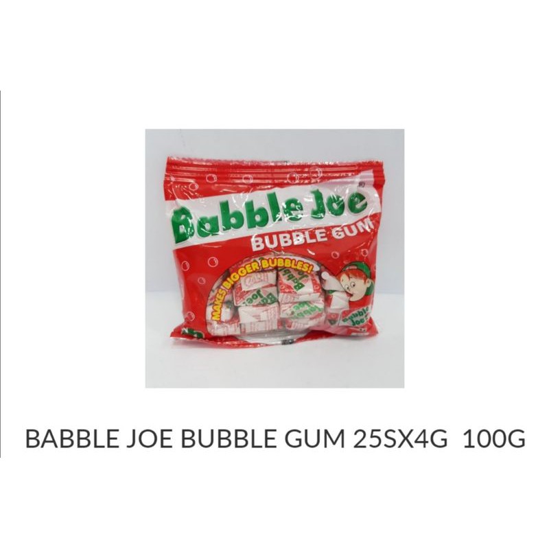 Babble Joe Bubble Gum 25sx4g 100g Shopee Philippines