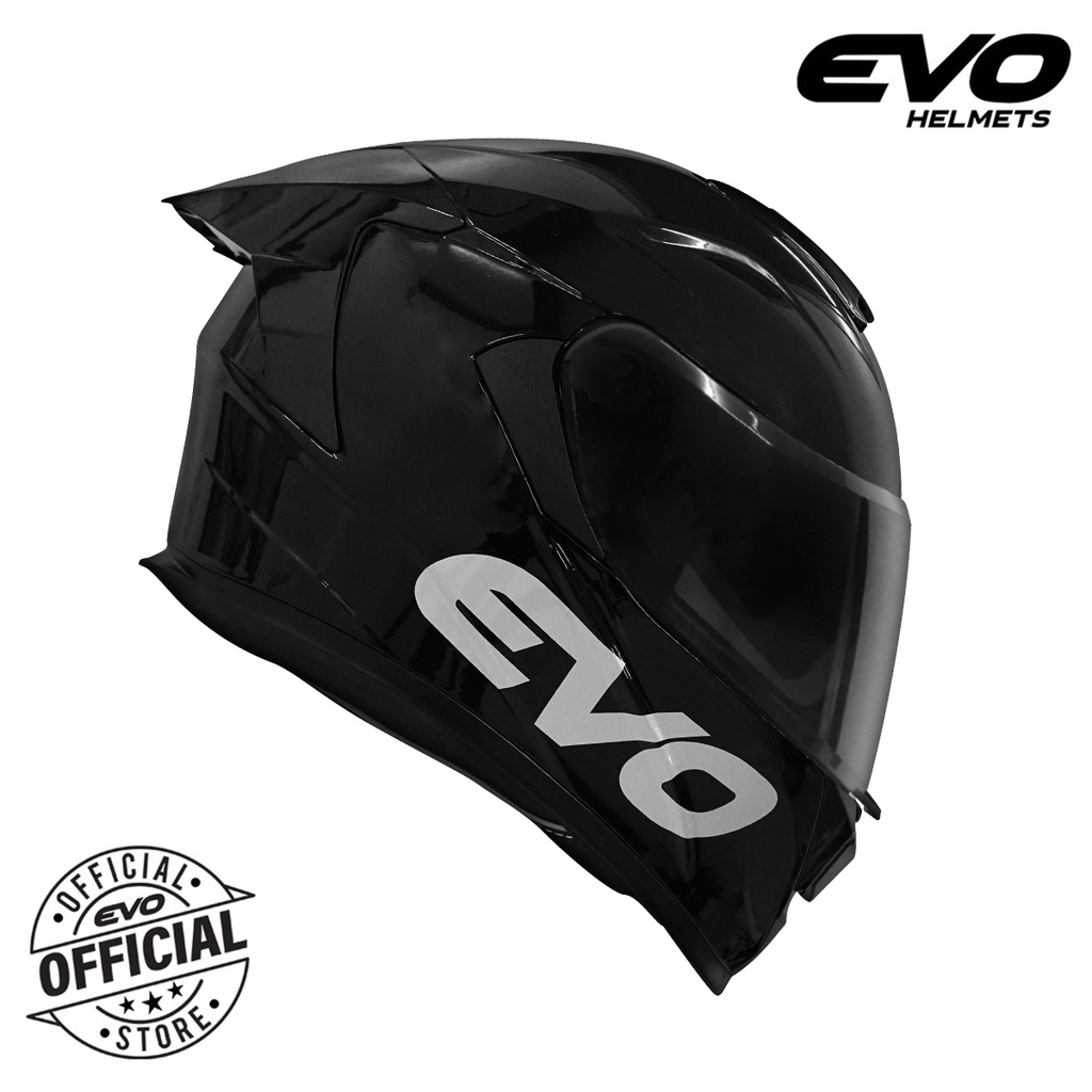 EVO GT-PRO Plain Full Face Dual Visor Helmet Motorcycle With Free Clear