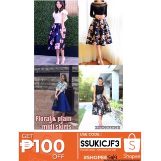 Floral midi skirt SALE (SMALL- LARGE)