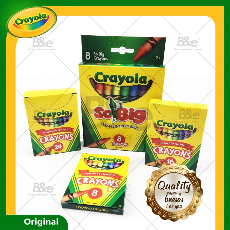 Crayola Crayons 8 colors 16 colors 24 colors Good quality COD Shopee Philippines