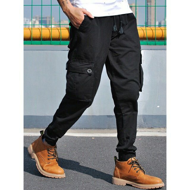 Casual six pockets cargo pants for mens(27-38） #5