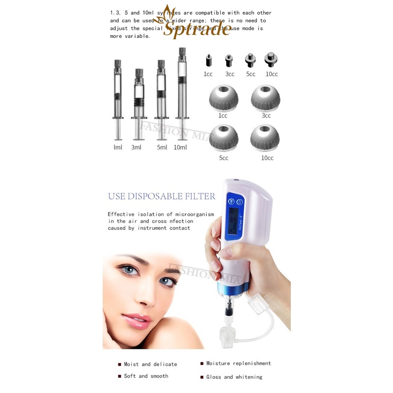 Korea Mesogun EZ Negative Pressure Meso gun Hydrolifting Water Injector Needle Free Microcrystal Injection Skin Care To