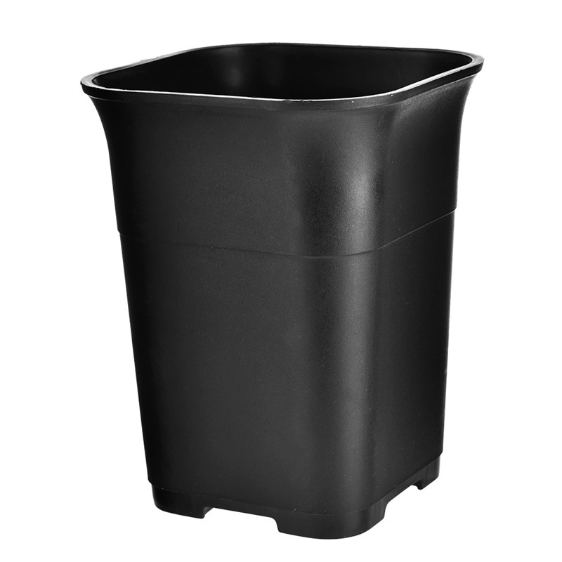 5Pcs Black Square High Waist Mini Nursery Pot Plant Pot S