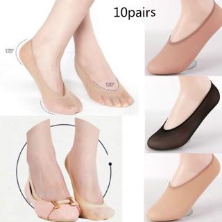 10 Pairs Women Ladies Invisible Footsies Shoes Liner Trainer Ballerina Socks Lot