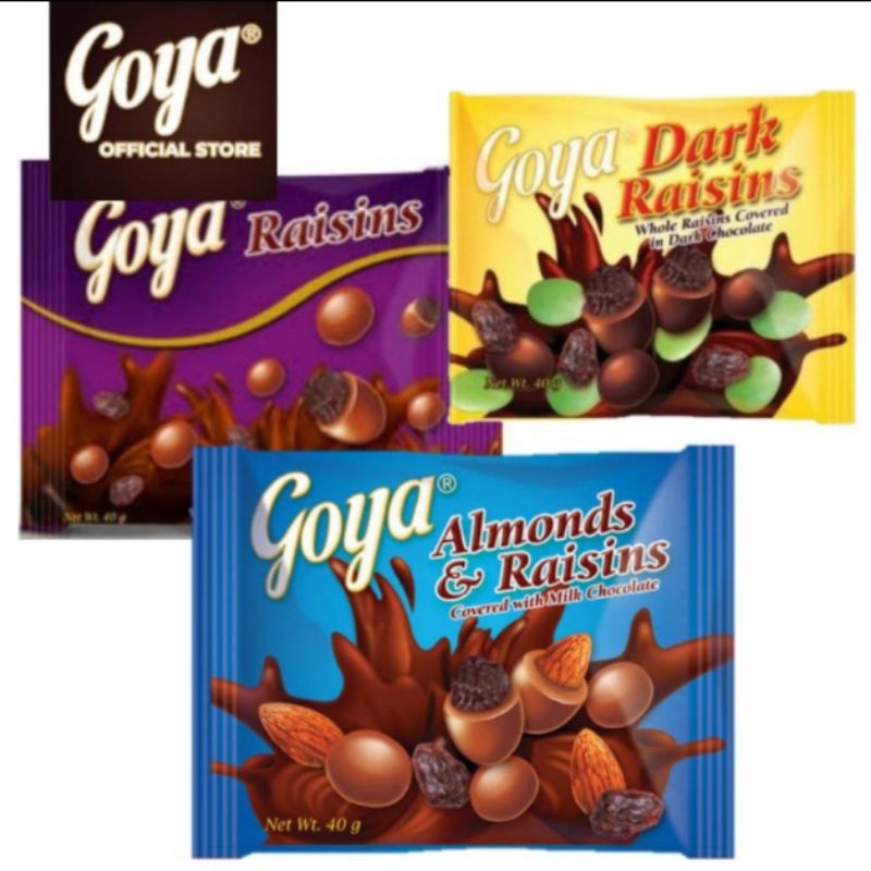 (COD) CHOCOLATE GOYA ORIGINAL RAISINS WITH DARK CHOCOLATE ALMOND MILK