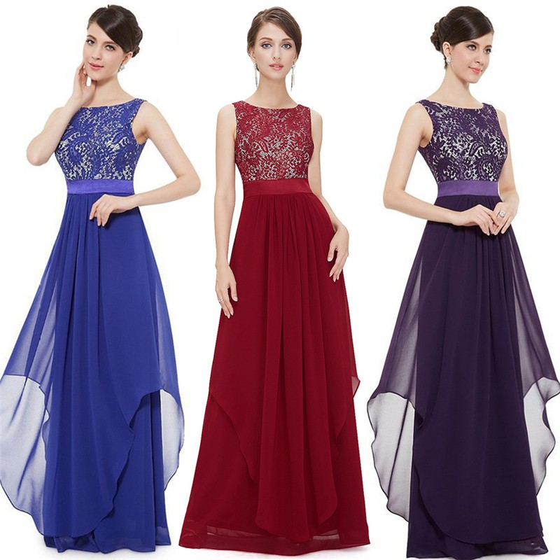 Women Bridesmaid  Gown Formal  Prom  Dress  Long Dresses  Party 