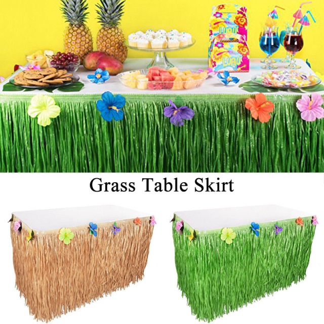 Hawaii Plastic Tablecloth Table Cloth Skirt Home Decoration