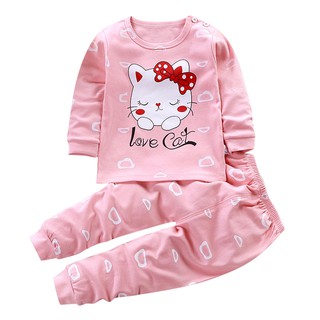 ReadyStok Baby Baju Tidur Pajamas kids kanak sleepwear nightwear with long sleeves and pants #6