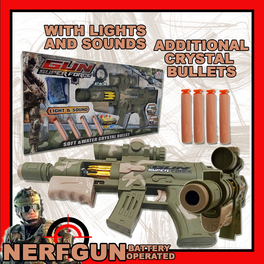 Soft Bullet Blaster Orbeez Bullets Nerf Gun Toys for kids Toy gun for boys with Light and sounds