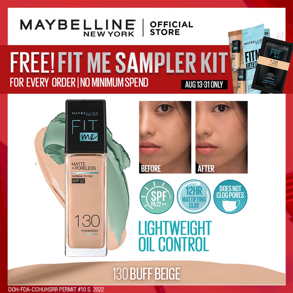 maybelline fit me foundation