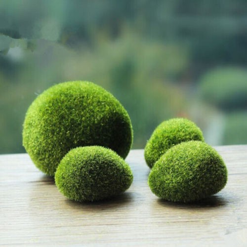 4 Pcs Green Artificial Moss Stones Grass Plant Poted Home Garden Decor Landscape Shopee Philippines