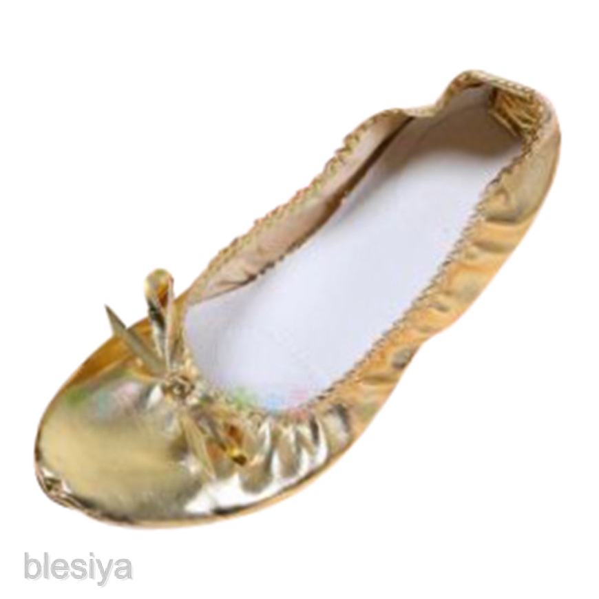 gold ballet shoes