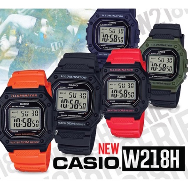 casio w218h price