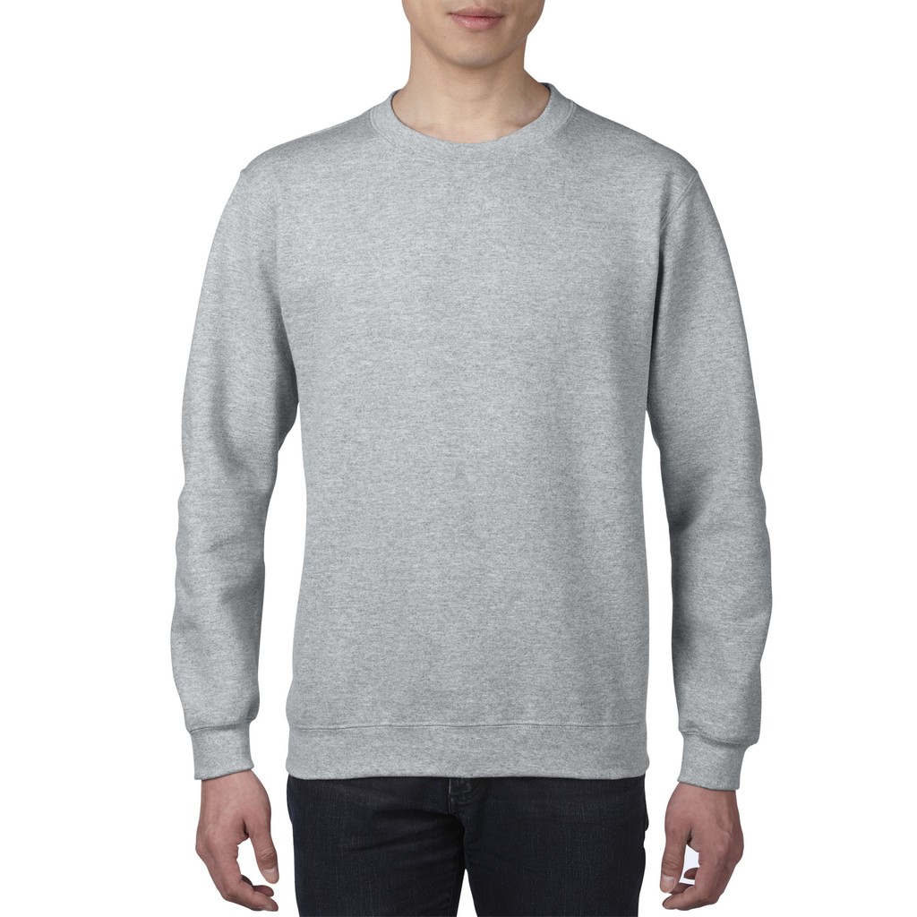 Gildan Heavy Blend Adult Crewneck Sweatshirt (Sport Grey) | Shopee ...