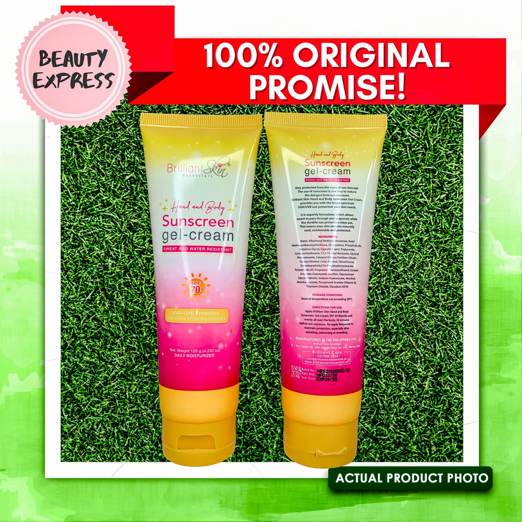 BRILLIANT SKIN SUNSCREEN LOTION SPF70 120G Shopee Philippines