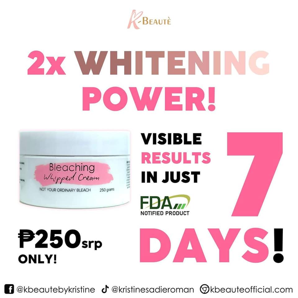 (COD) KBeaute Bleaching Whipped Cream by Kristine Roman 100 ORIGINAL