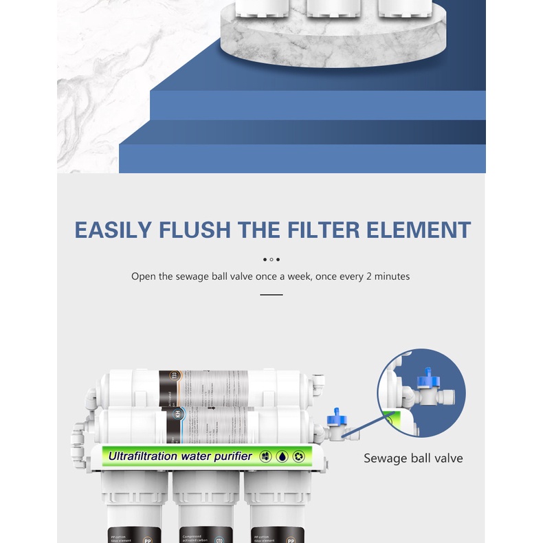 6 Stages Ultrafiltration Water Purifier Complete Set - Image 6