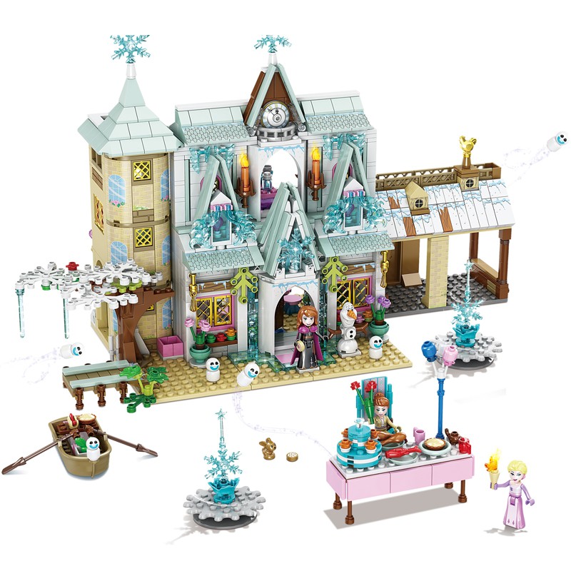 lego elsa castle