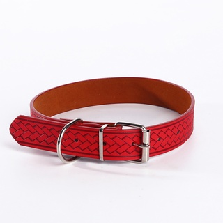 Pet New Creative Meaning Safe Woven Printing Pu Leather Cat and Dog Collar Style Simple Atmosphere / Size Adjustable #7