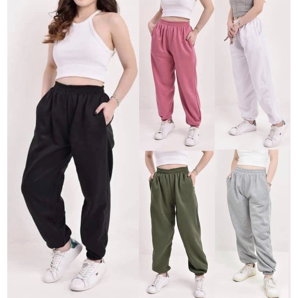 100 cotton white sweatpants