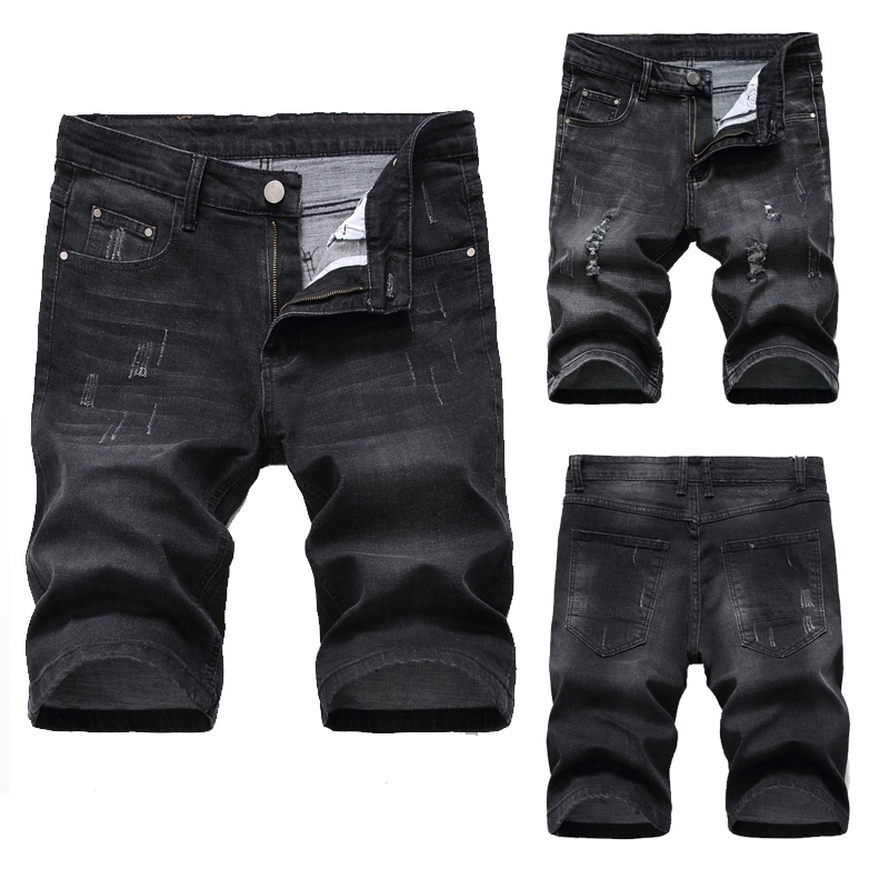 jeans short black