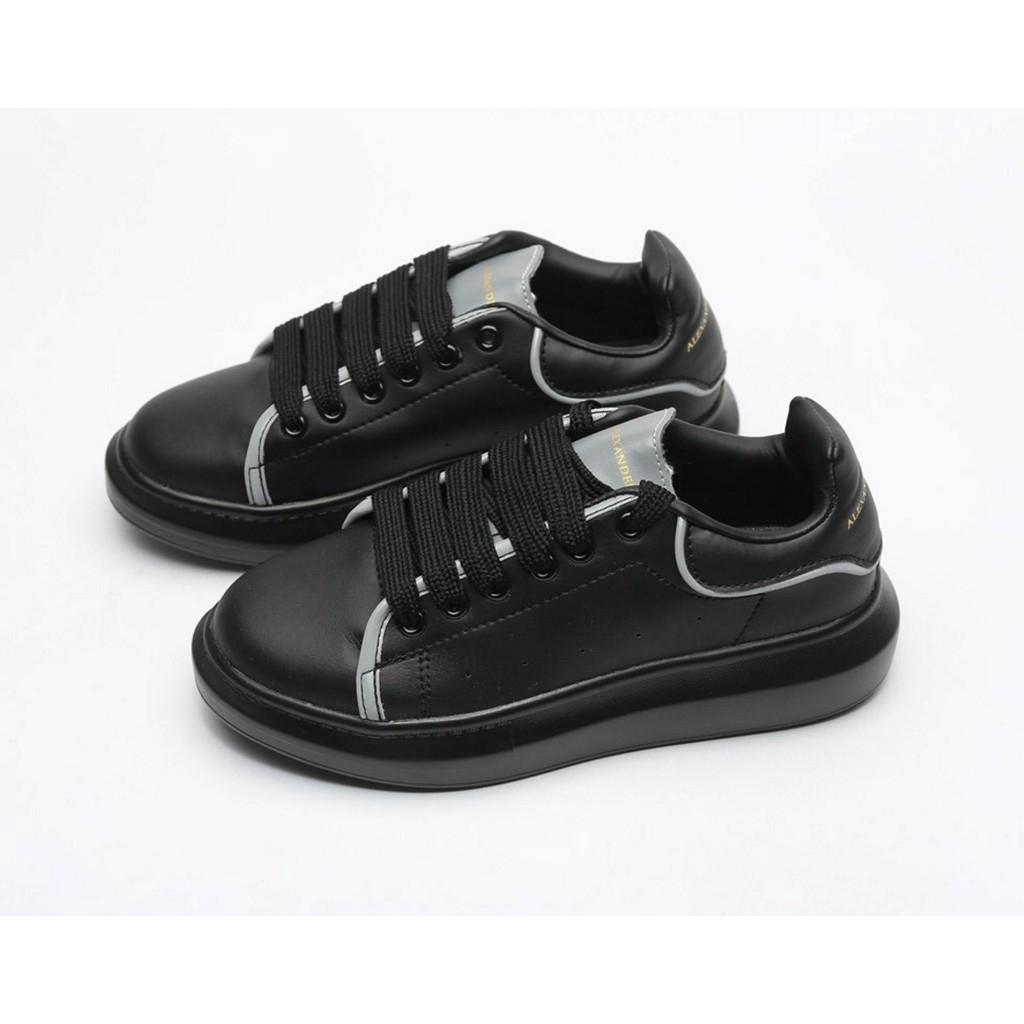 black casual shoes with black sole