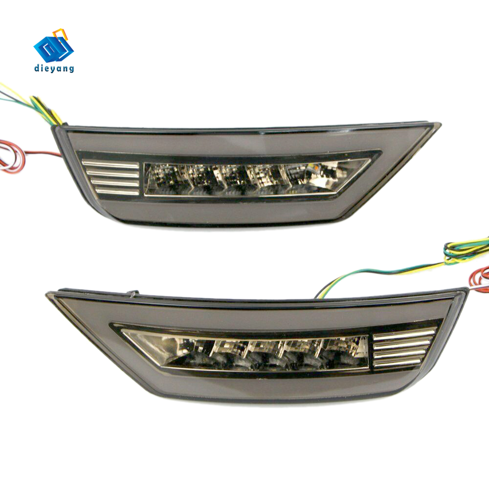 【New】1 Pair Car Rear Bumper Daytime Running Light DRL LED Brake