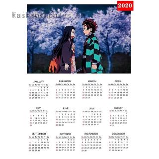 42 29cm New Japanese Anime Demon Slayer Calendar Poster Wall Art Decor For Home Available Shopee Philippines