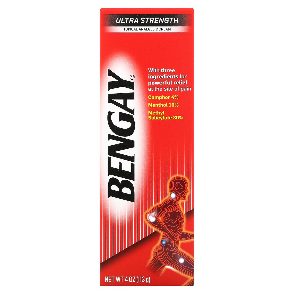 Bengay Topical Analgesic Cream, Ultra Strength, 4 Oz (113 G) | Shopee ...