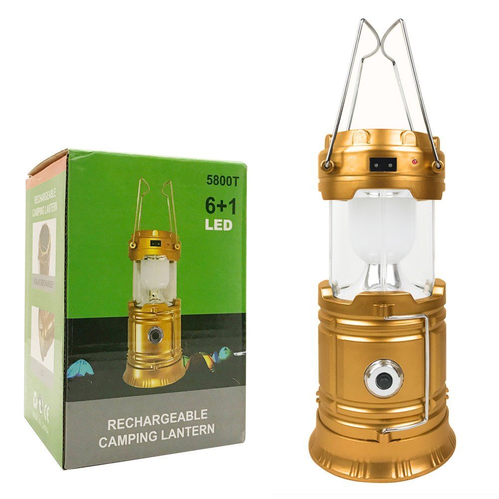 5800T 6 LED Solar Camping Lamp Rechargeable Lantern )edL | Shopee ...