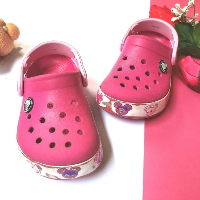 mickey mouse light up crocs