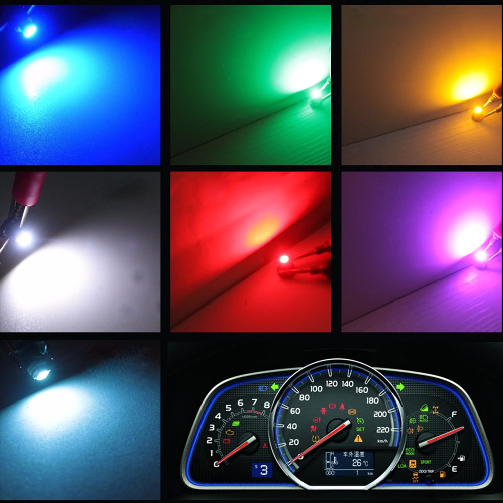 Car Truck Lighting Lamps 10pcs Car Led T3 Dashboard